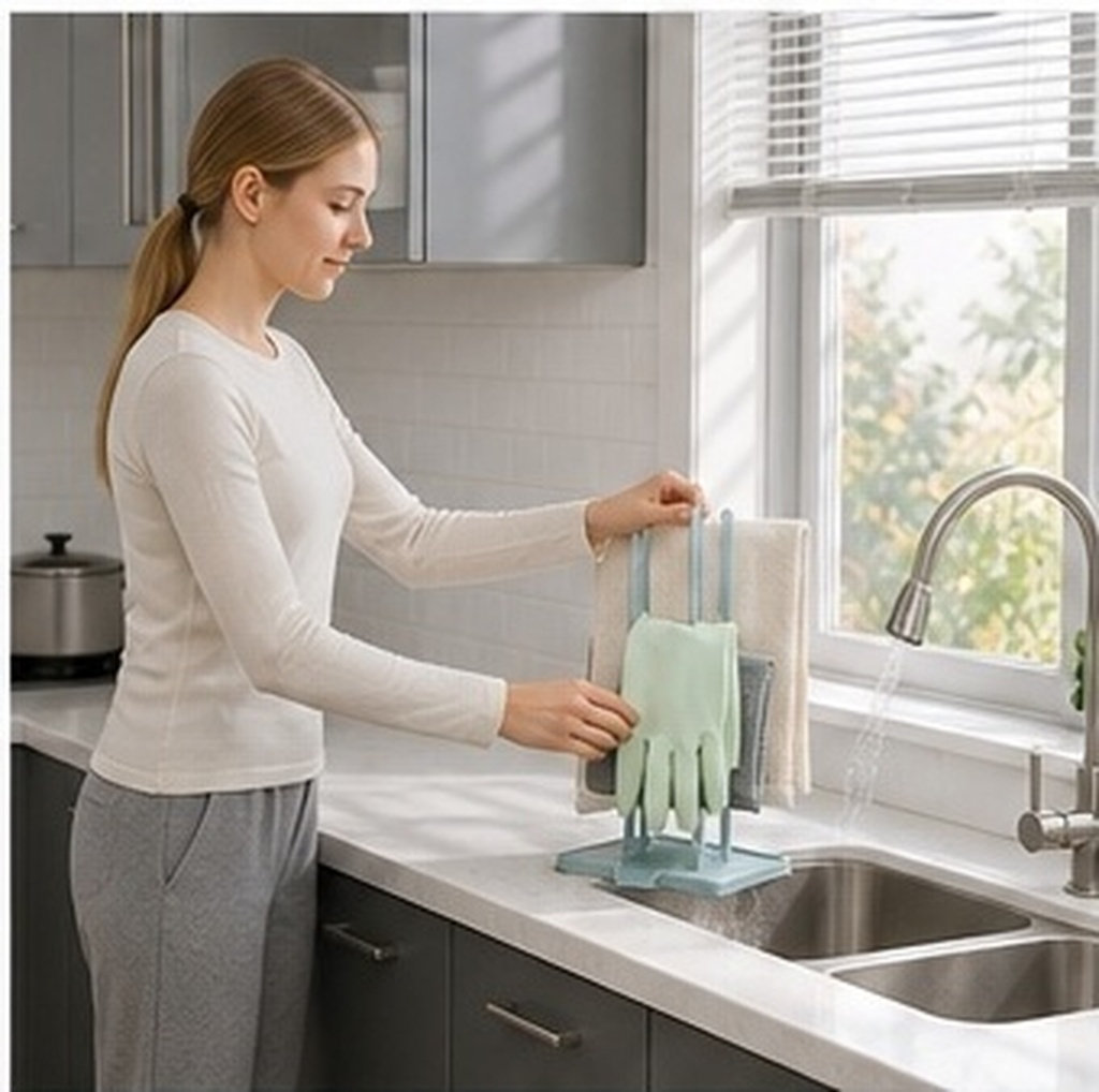 Multi-Functional Drain Rack Ki - огляд і ціна Dish Glove Rubber