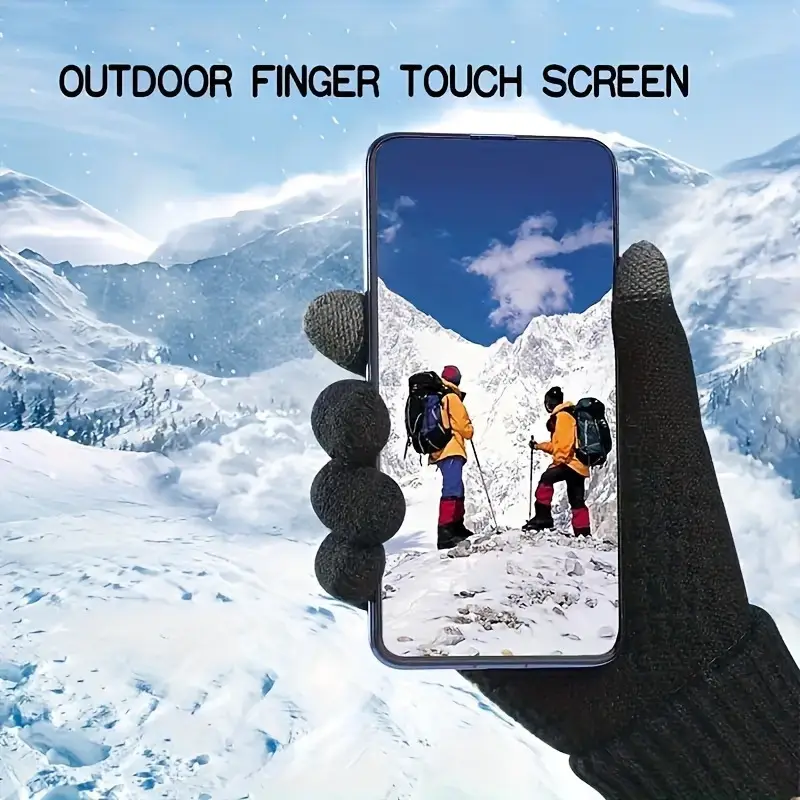 1-4Pairs Winter Touchscreen Gl - огляд і ціна Wool Glove Lined