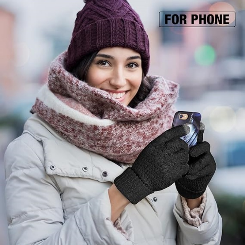 1-4Pairs Winter Touchscreen Gl - огляд і ціна Wool Glove Lined