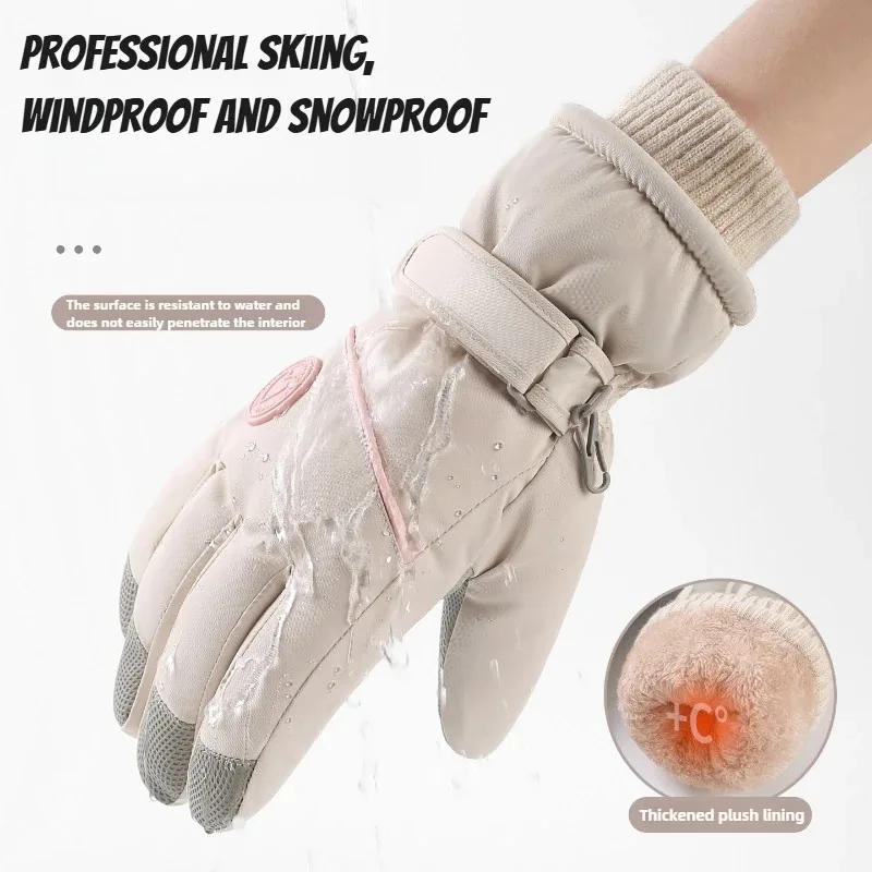 Windproof Thermal Ski Gloves W - огляд і ціна Wool Glove Lined