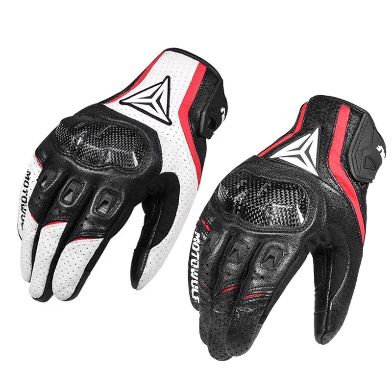 Genuine Leather Motorcycle Glo - огляд і ціна Motorcycle Glove Knuckle
